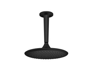 Chuveiro com Tubo de Teto 27,7cm Black Matte